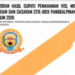 Laporan Tingkat Pemahaman VMTS Tahun 2019