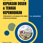 Laporan Kepuasan Dosen dan Tenaga Kependidikan Terhadap STIE-IBEK T.A. 2022-2023