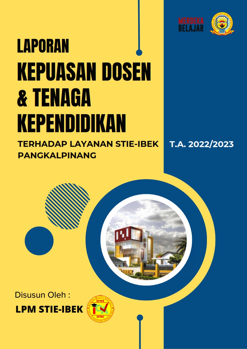 Laporan Kepuasan Dosen dan Tenaga Kependidikan Terhadap STIE-IBEK T.A. 2022-2023